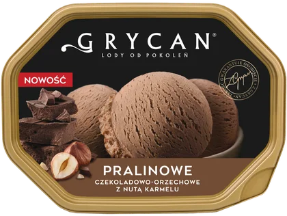 Zdjęcie produktu - Lody Grycan pralinowe 1,1l