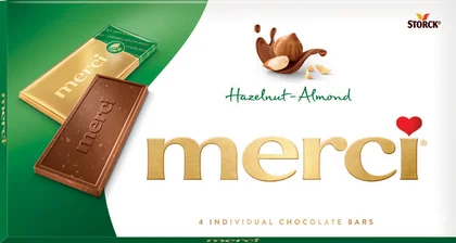 Zdjęcie produktu - Czekolada z orzechami Merci 100g