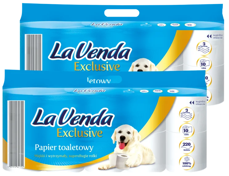 Papier toalet. Lavenda Exclusive A10x220l 3w 28,6m widok 1