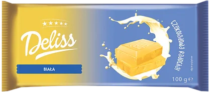 Czekolada biała Deliss 100g widok 1