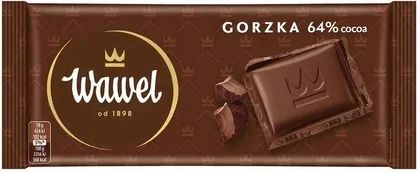 Czekolada gorzka 64% Wawel 90g widok 1