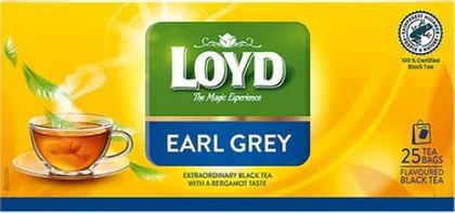Zdjęcie produktu - Herbata earl grey Loyd 25x1,7g