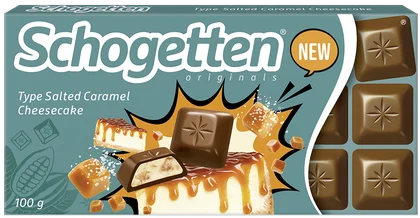Czekolada Schogetten salted caramel cheeseca 100g widok 1