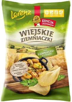Zdjęcie produktu - Chipsy ziemniaczki z zio Wiejskie Ziemniaczki 130g