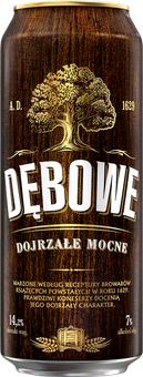 Piwo Dębowe mocne 0,5l 7% puszka widok główny 
