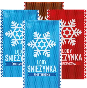 Lody kostka Śnieżynka 200ml mix widok 3