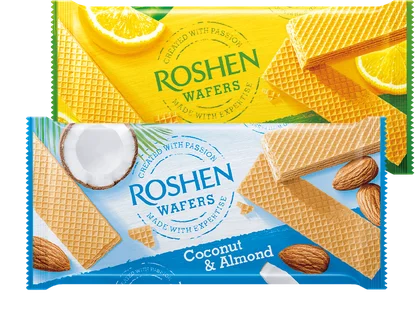 Wafle kokos/cytryna Roshen 216g mix widok 2