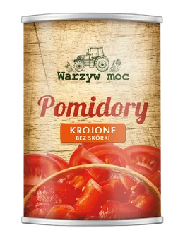 Pomidory krojone bez skórki Warzyw Moc 400/240g widok główny