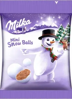 Cukierki mini snowball Milka 100g BN25 widok 1