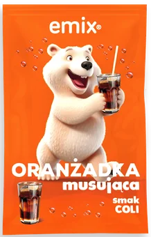 Oranżadka musująca w proszku cola Emix 16g widok 1