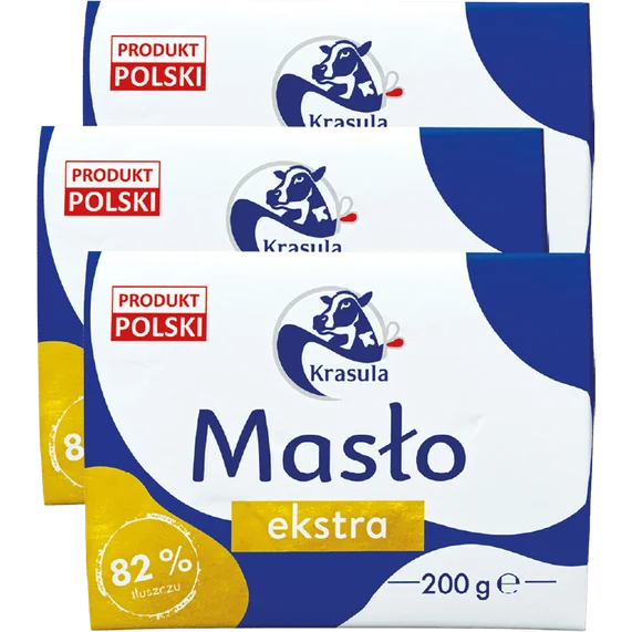 Masło ekstra 82% Krasula 200g widok 1