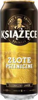 Piwo Książęce złote pszeniczne 0,5l 4,9% puszka widok główny