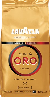 Kawa ziarnista Qualita Oro Lavazza 1kg widok główny 