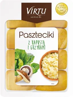 Paszteciki z kapustą i grzybami Virtu 250g widok 1
