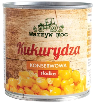 Kukurydza konserwowa Warzyw Moc 340/285g widok główny