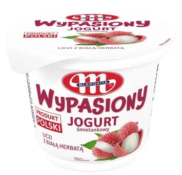 Zdjęcie produktu - Jogurt śmietankowy liczi z bia herb Wypasiony 200g
