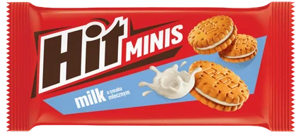 Zdjęcie produktu - Ciastka markizy Hit mleczne minis 130g