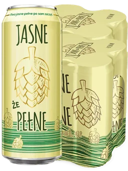 Piwo Jasne Że Pełne 0,5l 5% puszka widok 1