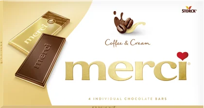 Zdjęcie produktu - Czekolada kawowo śmietankowa Merci 100g