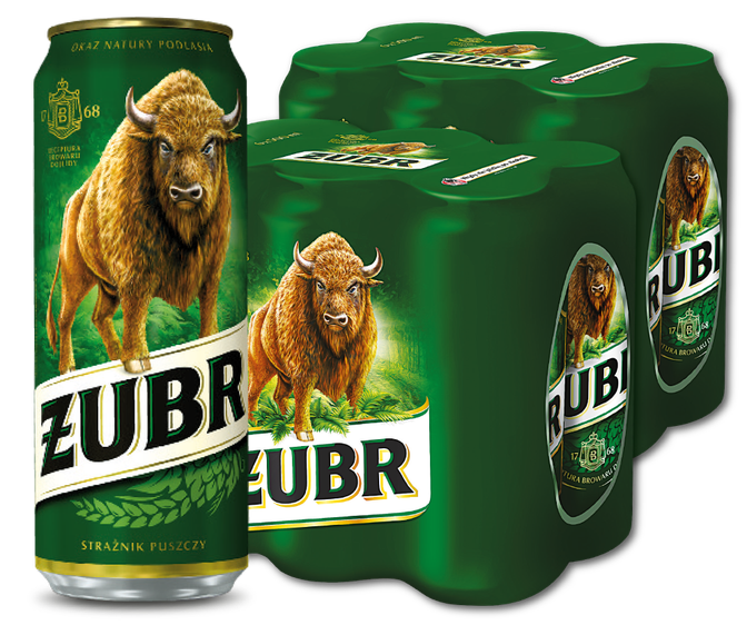 Piwo Żubr 0,5l 6% puszka widok 1