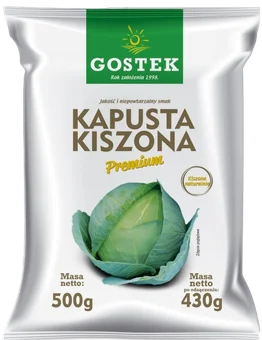Kapusta kiszona premium Gostek 500/430g widok 1