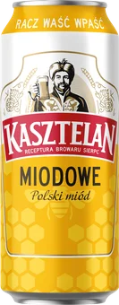 Piwo Kasztelan miodowe 0,5l 4,8% puszka widok główny