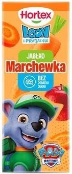 Zdjęcie produktu - Sok jabłko marchew Leon Psi Patrol Hortex 200ml