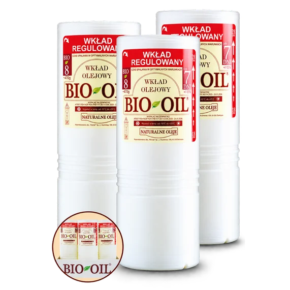 Wkład olejowy regulowany BIO8 Płomyk 470g 7 dni widok 1