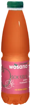 Zdjęcie produktu - Sok jabłko truskawka Wosana 1l