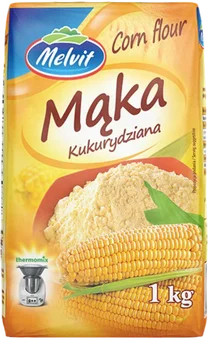 Mąka kukurydziana Melvit 1kg widok 1