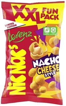 Zdjęcie produktu - Orzeszki Nic Nac's XXL nacho cheese 220g