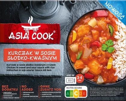 Danie kurczak w sosie słodko kwaśny Asia Cook 400g widok 1