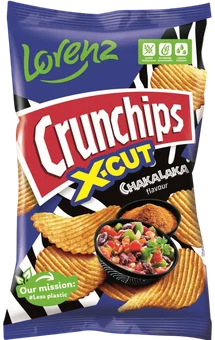 Chipsy Crunchips X-cut chakalaka 130g widok 1
