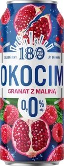 Piwo Okocim granat malina 0,5l 0% puszka widok 1
