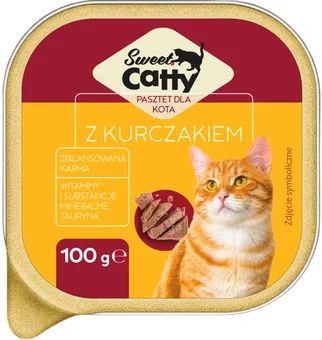 Karma dla kota pasztet z kurczak Sweet Catty 100g widok 1