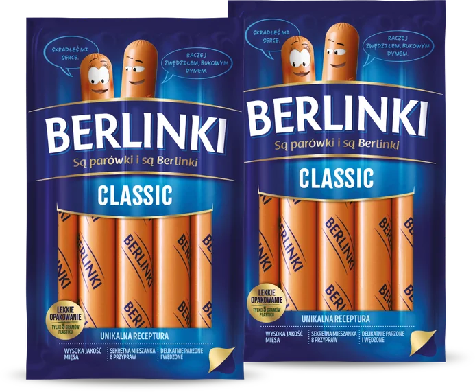 Parówki Berlinki Classic widok 1