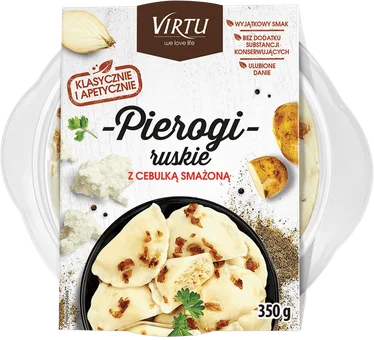 Pierogi ruskie z cebulką smażoną Virtu 350g widok 1