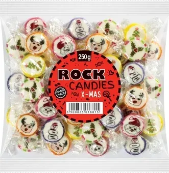 Cukierki rock candies xmas Gran-Pik 250g BN25 widok 1