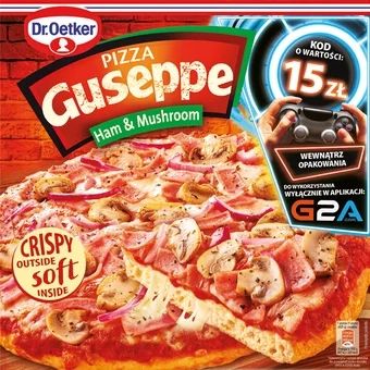 Pizza z szynką i pieczarkami Guseppe 425g widok 1
