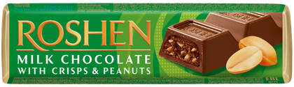 Baton chocolate peanuts Roshen 38g widok 1