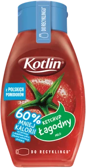 Ketchup łagodny 60% mniej kalorii Kotlin 420g widok 1