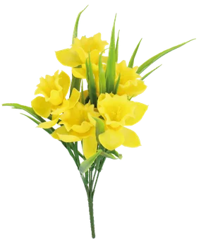 Bukiet gumowy żonkil 35cm WN26 widok główny