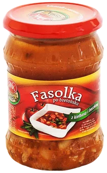 Fasolka po bretońsku z kiełbasą Yabra 500g widok 1