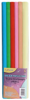 Zdjęcie produktu - Bibuła marszczona w rolce 25x200cm 6szt.mix SZ26
