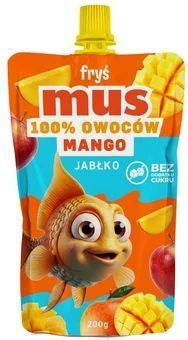 Zdjęcie produktu - Mus mango jabłko Fryś 200g