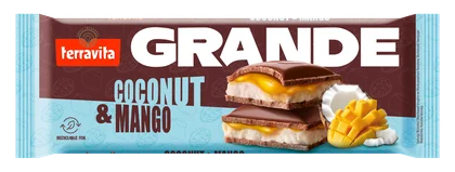 Czekolada mleczna koko&mango Grande Terravita 235g widok 1