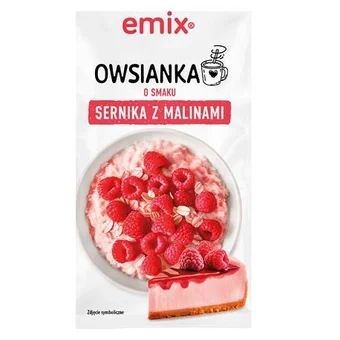 Owsianka sernik z maliną Emix 55g widok 1