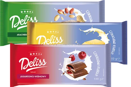 Czekolada biała Deliss 100g widok 1