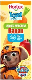 Zdjęcie produktu - Sok jabł. march. ban. Leon Psi Patrol Hortex 200ml