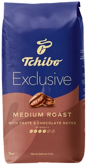Kawa ziarnista Tchibo Exclusive Medium Roast 1kg widok główny 